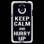 Coque Samsung Grand Prime 4G Keep Calm Hurry up Noir
