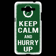 Coque Samsung Grand Prime 4G Keep Calm Hurry up Vert