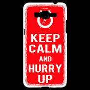 Coque Samsung Grand Prime 4G Keep Calm Hurry up Rouge