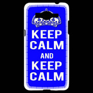 Coque Samsung Grand Prime 4G Keep Calm Bleu