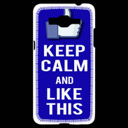 Coque Samsung Grand Prime 4G Keep Calm Like This Bleu