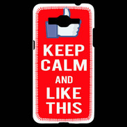 Coque Samsung Grand Prime 4G Keep Calm Like This Rouge
