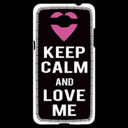Coque Samsung Grand Prime 4G Keep Calm Love Noir