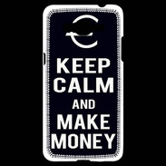 Coque Samsung Grand Prime 4G Keep Calm Make money Noir