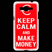 Coque Samsung Grand Prime 4G Keep Calm Make money Rouge