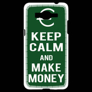 Coque Samsung Grand Prime 4G Keep Calm Make money Vert