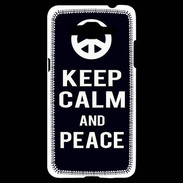 Coque Samsung Grand Prime 4G Keep Calm Peace Noir