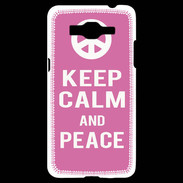 Coque Samsung Grand Prime 4G Keep Calm Peace Rose