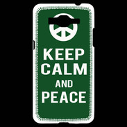 Coque Samsung Grand Prime 4G Keep Calm Peace Vert