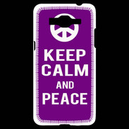 Coque Samsung Grand Prime 4G Keep Calm Peace Violet