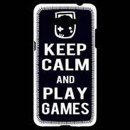 Coque Samsung Grand Prime 4G Keep Calm Play games Noir