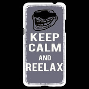 Coque Samsung Grand Prime 4G Keep Calm Reelax Gris