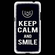 Coque Samsung Grand Prime 4G Keep Calm Smile Noir
