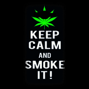 Coque Samsung Grand Prime 4G Keep Calm Smoke Noir