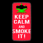 Coque Samsung Grand Prime 4G Keep Calm Smoke Rouge