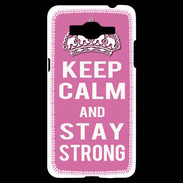 Coque Samsung Grand Prime 4G Keep Calm Stay strong Rose