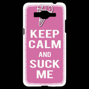 Coque Samsung Grand Prime 4G Keep Calm Suck me Rose