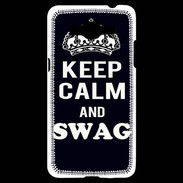 Coque Samsung Grand Prime 4G Keep Calm Swag Noir