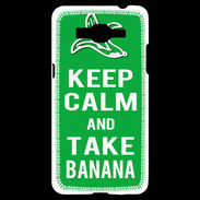 Coque Samsung Grand Prime 4G Keep Calm Take Banana Vert