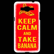 Coque Samsung Grand Prime 4G Keep Calm Take Banana Rouge