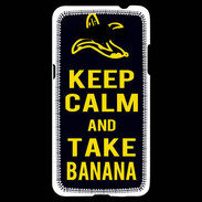 Coque Samsung Grand Prime 4G Keep Calm Take Banana Noir