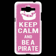 Coque Samsung Grand Prime 4G Keep Calm Be a Pirate Rose