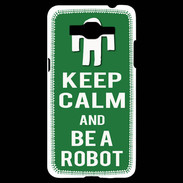 Coque Samsung Grand Prime 4G Keep Calm Be a Robot Vert