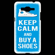 Coque Samsung Grand Prime 4G Keep Calm Buy Shoes Cyan 