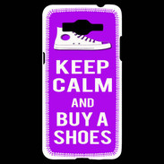 Coque Samsung Grand Prime 4G Keep Calm Buy Shoes Violet