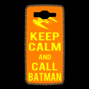Coque Samsung Grand Prime 4G Keep Calm Call Batman Orange