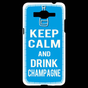 Coque Samsung Grand Prime 4G Keep Calm Drink champagne Cyan