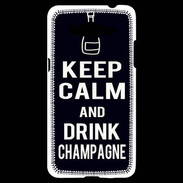 Coque Samsung Grand Prime 4G Keep Calm Drink champagne Noir