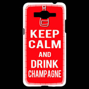 Coque Samsung Grand Prime 4G Keep Calm Drink champagne Rouge
