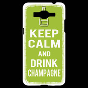 Coque Samsung Grand Prime 4G Keep Calm Drink champagne Vert pomme