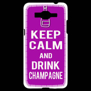 Coque Samsung Grand Prime 4G Keep Calm Drink champagne Violet