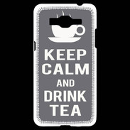 Coque Samsung Grand Prime 4G Keep Calm Drink Tea Gris