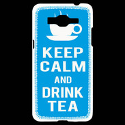 Coque Samsung Grand Prime 4G Keep Calm Drink Tea Cyan