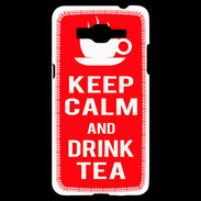 Coque Samsung Grand Prime 4G Keep Calm Drink Tea Rouge