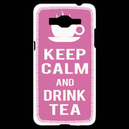 Coque Samsung Grand Prime 4G Keep Calm Drink Tea Rose