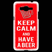 Coque Samsung Grand Prime 4G Keep Calm Have a beer Rouge
