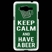 Coque Samsung Grand Prime 4G Keep Calm Have a beer Vert