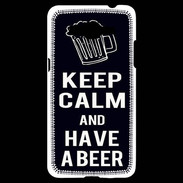 Coque Samsung Grand Prime 4G Keep Calm Have a beer Noir