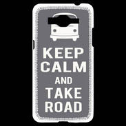 Coque Samsung Grand Prime 4G Keep Calm Take Road Gris