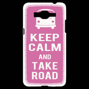 Coque Samsung Grand Prime 4G Keep Calm Take Road Rose