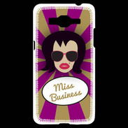 Coque Samsung Grand Prime 4G Miss business Brune