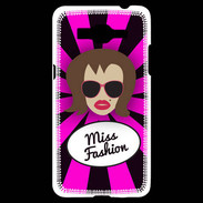 Coque Samsung Grand Prime 4G Miss Fashion Chatain
