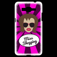Coque Samsung Grand Prime 4G Miss Shopping Chatain