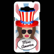 Coque Samsung Grand Prime 4G Miss USA Chatain