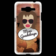 Coque Samsung Grand Prime 4G Miss Guadeloupe Chatain