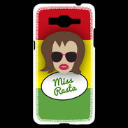 Coque Samsung Grand Prime 4G Miss Rasta Chatain